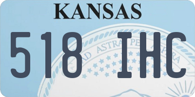 KS license plate 518IHC