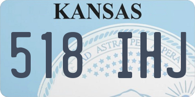 KS license plate 518IHJ