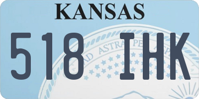 KS license plate 518IHK
