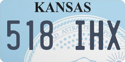 KS license plate 518IHX