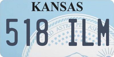 KS license plate 518ILM