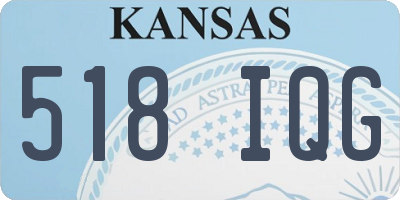 KS license plate 518IQG