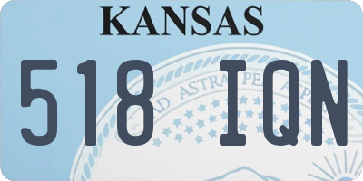 KS license plate 518IQN