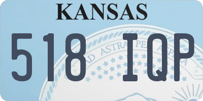 KS license plate 518IQP