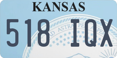 KS license plate 518IQX
