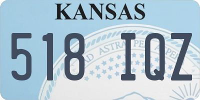 KS license plate 518IQZ