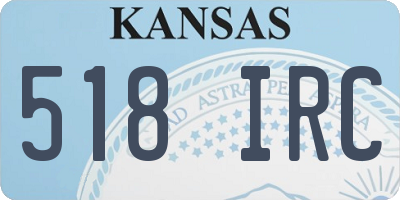 KS license plate 518IRC