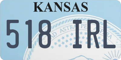 KS license plate 518IRL