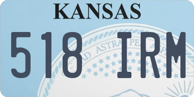 KS license plate 518IRM