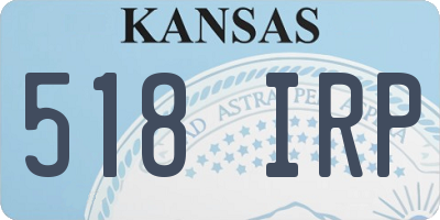 KS license plate 518IRP