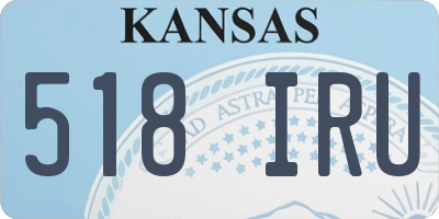 KS license plate 518IRU