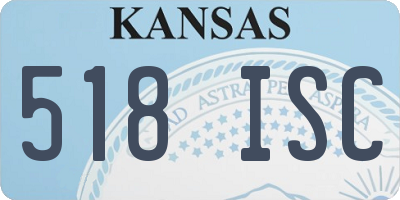 KS license plate 518ISC