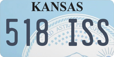KS license plate 518ISS
