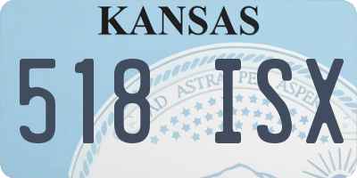 KS license plate 518ISX