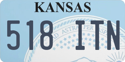 KS license plate 518ITN