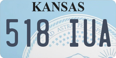 KS license plate 518IUA