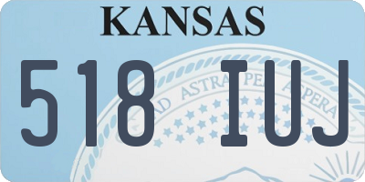 KS license plate 518IUJ