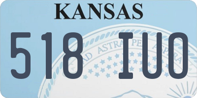 KS license plate 518IUO