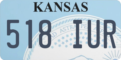 KS license plate 518IUR