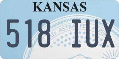 KS license plate 518IUX