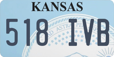 KS license plate 518IVB