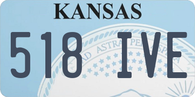 KS license plate 518IVE