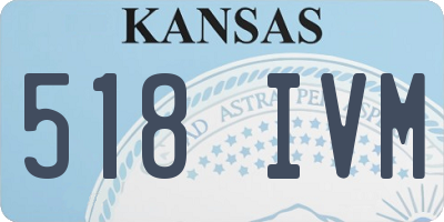 KS license plate 518IVM