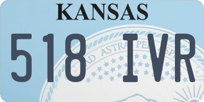 KS license plate 518IVR