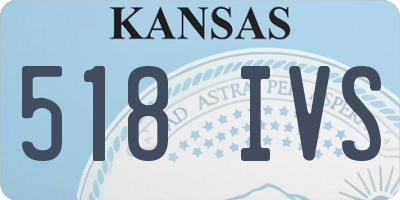 KS license plate 518IVS