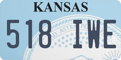 KS license plate 518IWE