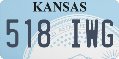 KS license plate 518IWG