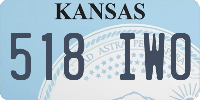 KS license plate 518IWO