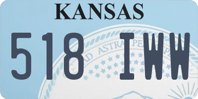 KS license plate 518IWW