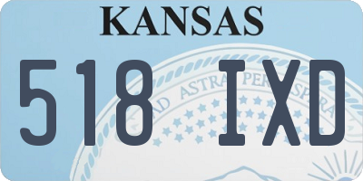 KS license plate 518IXD