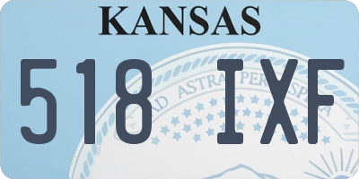 KS license plate 518IXF