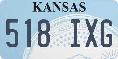 KS license plate 518IXG