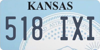 KS license plate 518IXI