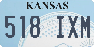 KS license plate 518IXM