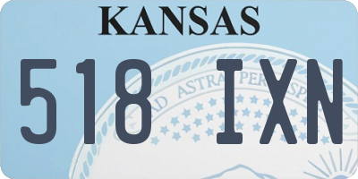 KS license plate 518IXN