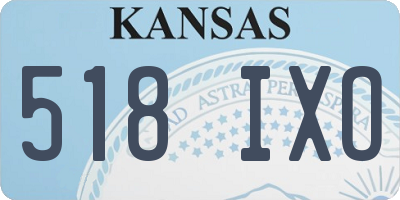KS license plate 518IXO