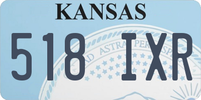 KS license plate 518IXR