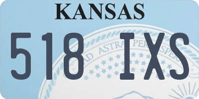 KS license plate 518IXS