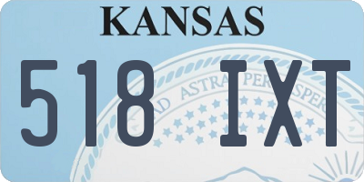 KS license plate 518IXT