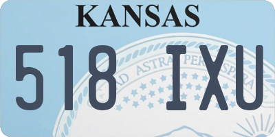 KS license plate 518IXU