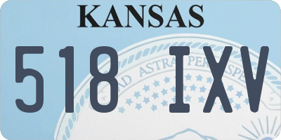 KS license plate 518IXV