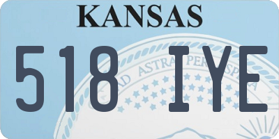 KS license plate 518IYE