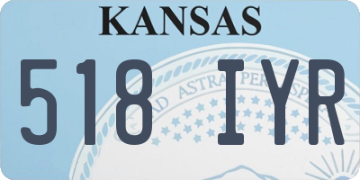 KS license plate 518IYR