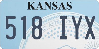 KS license plate 518IYX