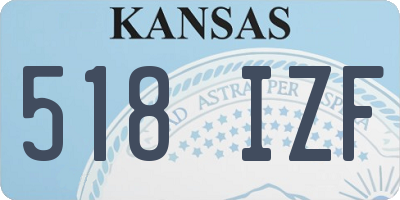 KS license plate 518IZF