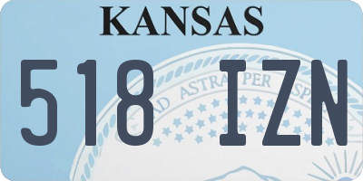 KS license plate 518IZN